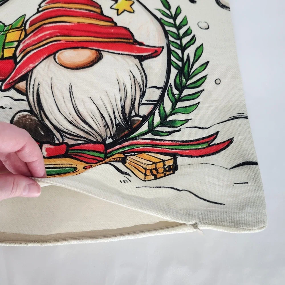 Christmas Gnome Joy to the‎ World Pillow Cover 18